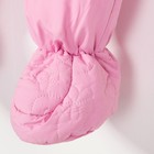 Комбинезон утепленный демисезон с капюшоном, 2 молнии A/027/80, р.80 розовый - Фото 5