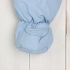 Комбинезон утепленный демисезон с капюшоном, 2 молнии A/027/68, р.68 голубой - Фото 7