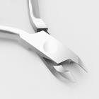 Кусачки маникюрные для кутикулы, двойная пружина, 10 см, длина лезвия - 4 мм, в блистере, цвет серебристый, PN-2/4-S-(4mm)-BJ - Фото 2