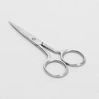 Ножницы маникюрные, широкие, прямые, 10см, цвет серебристый - Фото 1