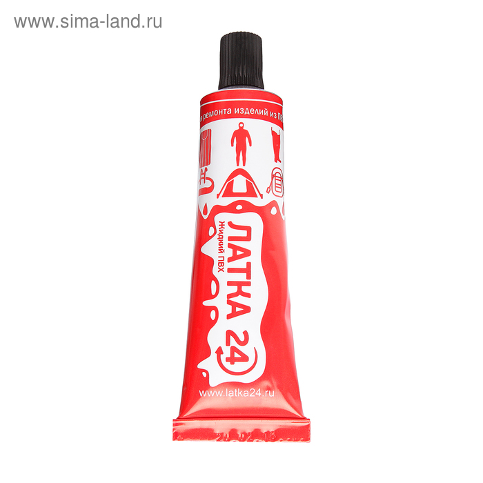 Жидкая "Латка 24", ПВХ, 25 г, цвет чёрный - Фото 1