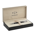 Ручка шариковая Parker Duofold K89 (S0690650) Black PT (M) чернила: черный акрил хром - Фото 4