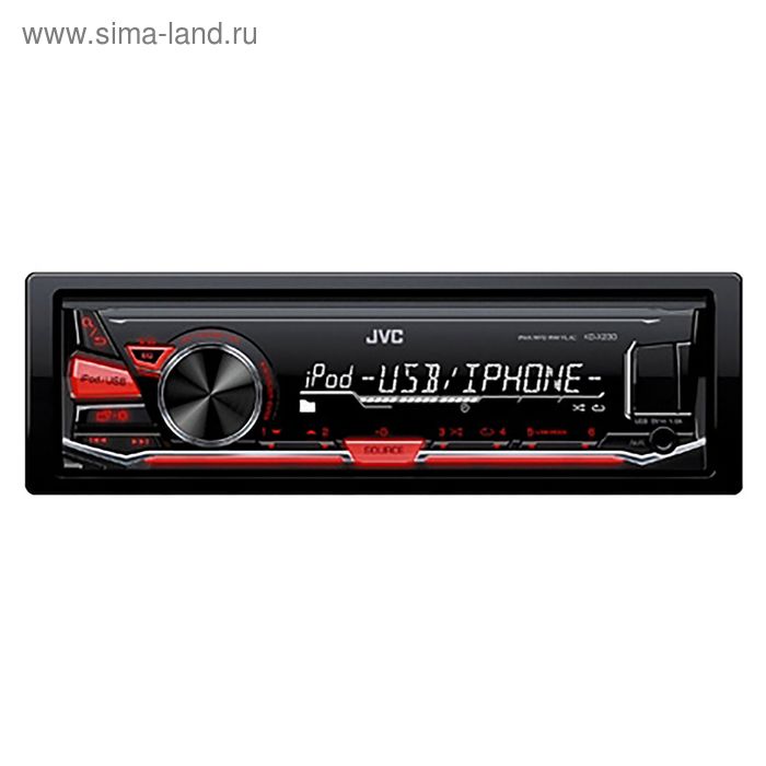 Автомагнитола JVC KD-X230 1DIN 4x50Вт - Фото 1