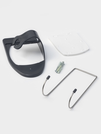 Держатель для утюга BEROSSI, пластик, 26×14.5×9 см. серый