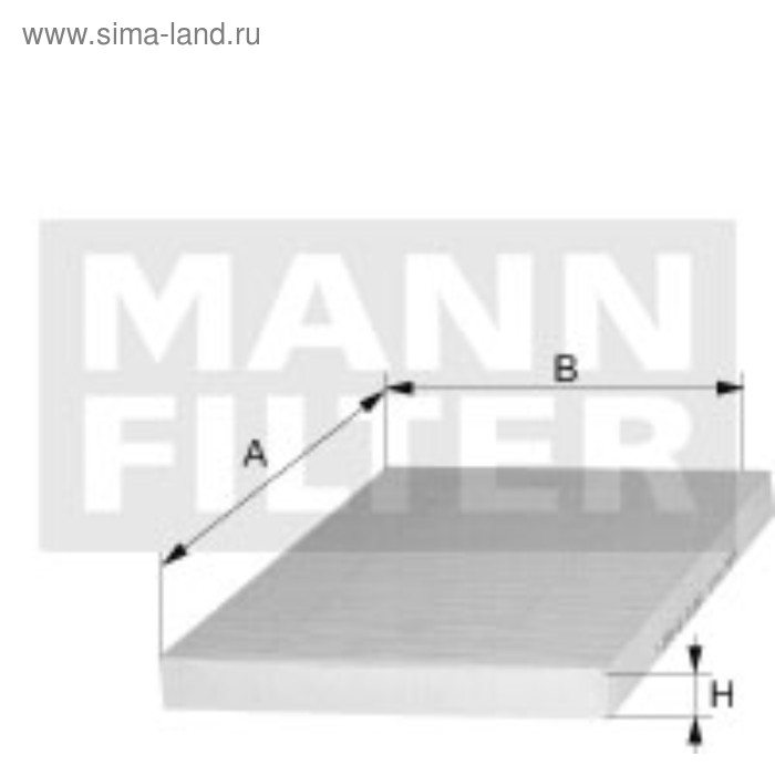 Фильтр салонный MANN-FILTER CU26010 - Фото 1