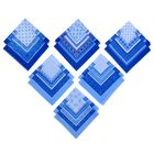 Мужские носовые платки "Этель" размер 30х30 см, (набор 12 шт,), цвет синий, рисунок МИКС - фото 8296168