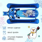Снегокат «Ника-кросс Кролик», СНК, цвет голубой/чйрный - Фото 3