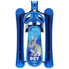 Снегокат «Ника-кросс Кролик», СНК, цвет голубой/чйрный - Фото 5