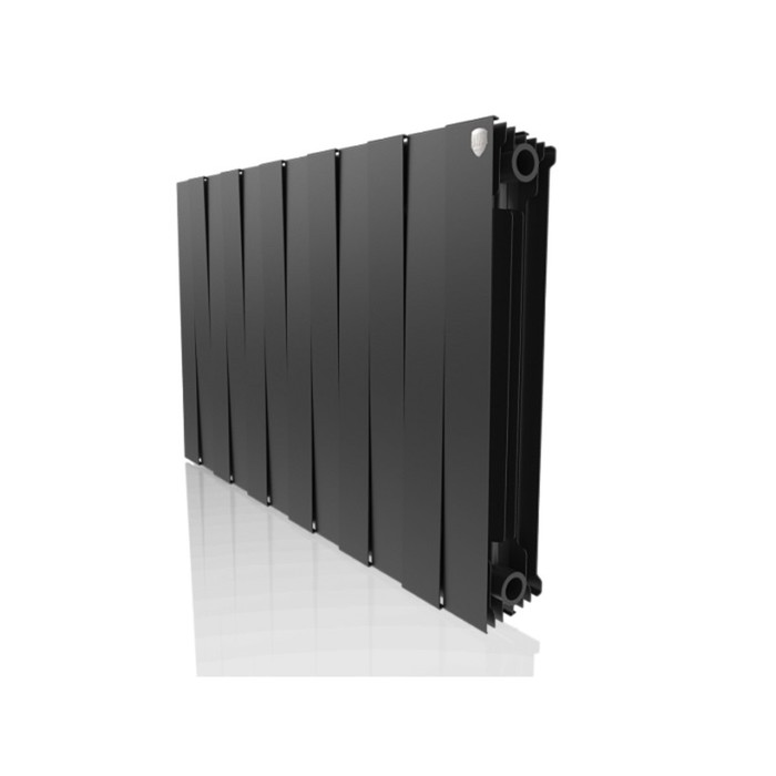Радиатор биметаллический Royal Thermo PianoForte/Noir Sable, 500×100 мм, 12 секций, графит - Фото 1