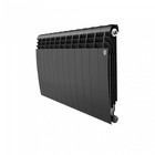 Радиатор биметаллический Royal Thermo BiLiner new/Noir Sable, 500 x 80 мм, 12 секций, черный - Фото 1
