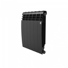 Радиатор биметаллический Royal Thermo BiLiner new/Noir Sable, 500 x 80 мм, 6 секций, черный - Фото 1