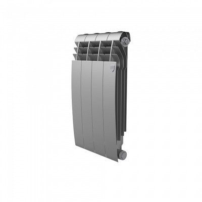 Радиатор биметаллический Royal Thermo BiLiner new/Silver Satin, 500 x 80 мм, 4 секции, хром