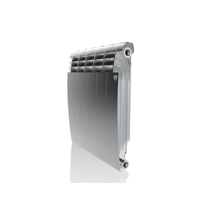 Радиатор биметаллический Royal Thermo BiLiner new/Silver Satin, 500 x 80 мм, 6 секций, хром - Фото 1