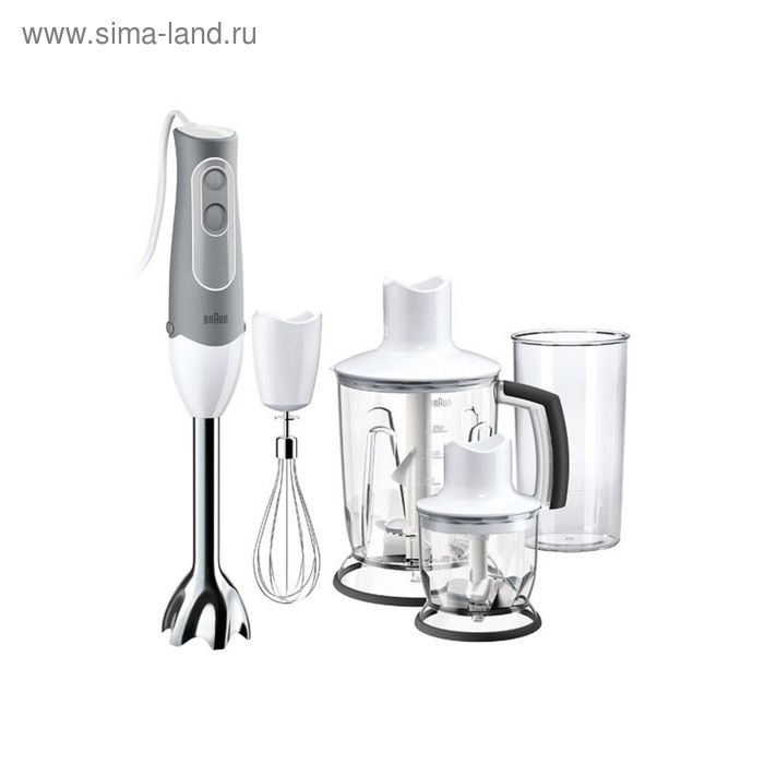 Блендер Braun MQ 545 HB, 600 Вт, 2 скорости,  4 насадки, погружной - Фото 1