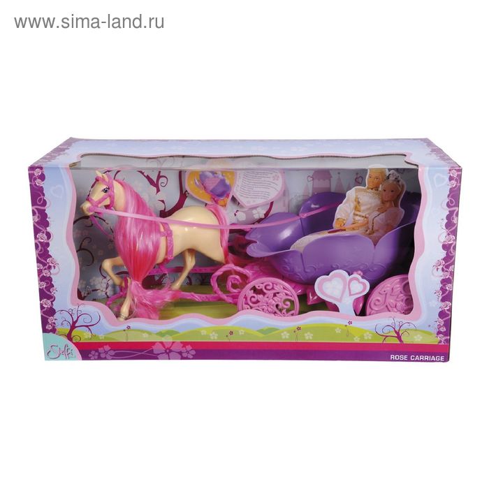Игровой набор «Лошадь и карета для куклы Штеффи» - Фото 1