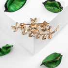 Брошь «Жемчужная гроздь» малая, цвет белый в золоте - Фото 3