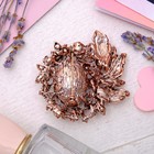 Брошь «Императрица» лиственная, цветная в чернёном золоте - Фото 2