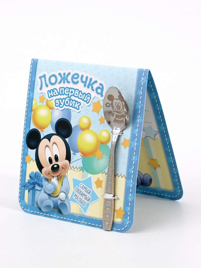 Ложка детская «На первый зубик», 2.3×11 см, Микки Маус - Фото 1