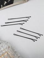 Невидимки для волос QF «Гладкие», набор 36 шт., 6 см, чёрные - Фото 2