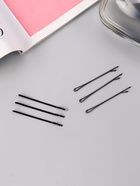 Невидимки для волос QF «Гладкие», набор 36 шт., 6 см, чёрные - Фото 3