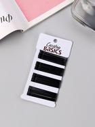 Невидимки для волос QF «Гладкие», набор 36 шт., 6 см, чёрные - Фото 4