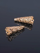 Шапочки для бусин (набор 10 шт.), СМ-103-1, 23×14 мм, цвет золото - Фото 5