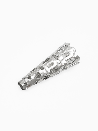 Шапочки для бусин (набор 10 шт.), СМ-103-1, 22×9 мм, цвет серебро