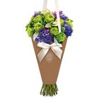 Конверт– конус для цветов «Горошек», 8 × 26,5 см - Фото 1