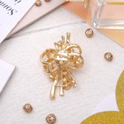 Брошь «Жемчужная классика» цветок, цвет белый в золоте - Фото 2