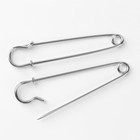 Булавка шляпная, 100 × 18 мм, цвет серебряный - Фото 2