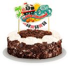 Топпер в торт с гирляндой "С Днем Рождения"пират - Фото 1