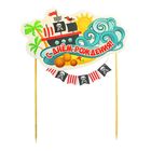 Топпер в торт с гирляндой «С Днем Рождения»пират - Фото 2