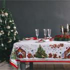 Набор столовый "Новогодняя сказка" скат.150х220см +/-3см с ГМВО, салф.40х40см-12 шт, хл100% - Фото 1