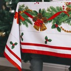 Набор новогодний «Рождественский бал»: скатерть 150×180 см +/-3 см с ГМВО, салфетка 40×40 см-8 шт., 100% хлопок - Фото 2