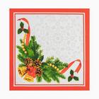 Набор новогодний «Рождественский бал»: скатерть 150×220 см ±3 см с ГМВО, салфетка 40×40 см-12 шт., 100% хлопок - Фото 6