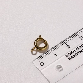 Замок карабин СМ-556, 10 шт. d=9 мм, цвет золото