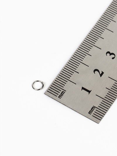 Кольцо соединительное 0.6×5 мм, 50 г (набор ±950 шт.) СМ-973, цвет серебро