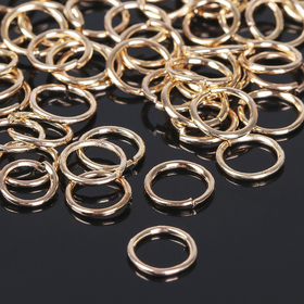 Кольцо соединительное, разъёмное 1 х 8мм (набор 50 гр, ±410 шт) СМ-982, цвет золото