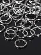 Кольцо соединительное «СМ-982», 1×7 мм, набор 50 г, ± 410 шт. цвет серебро - Фото 3