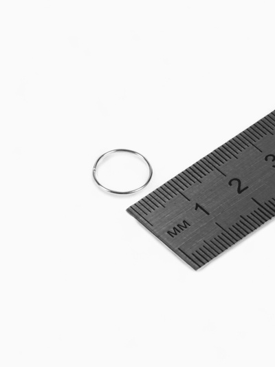 Кольцо соединительное 0.7×12 мм (набор 50 г, ±360 шт.) СМ-995, цвет серебро