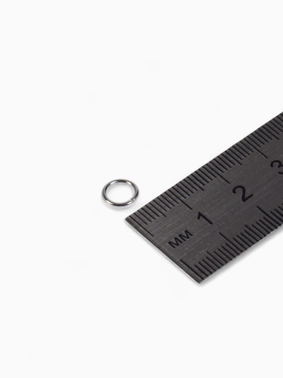 Кольцо соединительное «СМ-1002», 0.9×14 мм, набор 50 г, ± 235 шт. цвет серебро