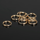 Кольцо соединительное двойное 0,9 см (набор 50 г, ± 310 шт.) СМ-1028, цвет золото - фото 9351449