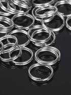 Кольцо соединительное двойное, неразъёмное «СМ-1028», d=0.8 см, набор 50 г, ± 310 шт. цвет серебро - Фото 4