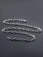 Цепочка с карабином L=45 см (набор 5 шт.) 7×5×1 мм, СМ-1935, цвет серебро - Фото 4