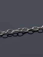 Цепочка с карабином L=45 см (набор 5 шт.) 7×5×1 мм, СМ-1935, цвет серебро - Фото 3