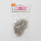 Цепочка с карабином L=45 см (набор 5 шт.) 7×5×1 мм, СМ-1935, цвет серебро - Фото 4