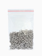 Цепочка с карабином, набор 5 шт. L=50 см, 7×5×1 мм, СМ-1935, цвет серебро - Фото 8