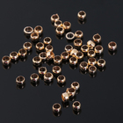 Кримп (зажимная бусина) СМ-355, (набор 50 шт.) 3 мм, цвет золото - Фото 2