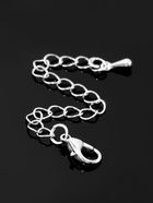 Замок-карабин СМ-951 (набор 5 шт.), 12×6 мм, с удлинительной цепочкой 7.5 см, цвет серебро - Фото 4