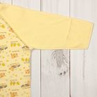 Спальник детский, рост 50 см, цвет жёлтый, принт МИКС (арт. 1220_М) - Фото 4
